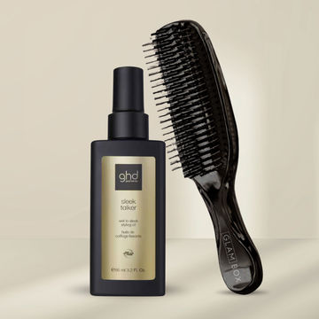 Glam Sleek Styler Brush Black & ghd Sleek Talker