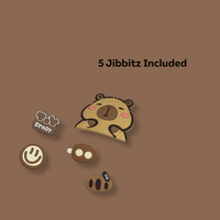 Glam Jibbitz Brush Chocolate