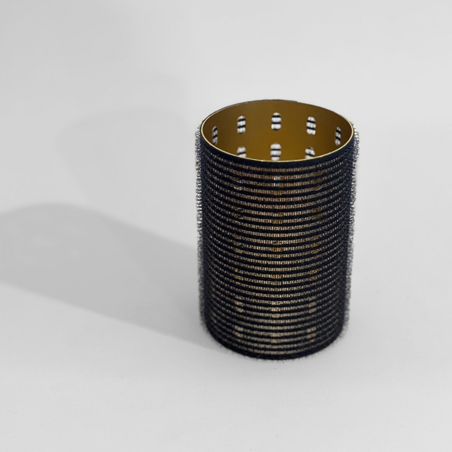 Glam Thermal Velcro Roller Black Large