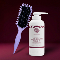 Curl Brush Lavender & Clever Curl Fragrance Free Cream Bestie Bundle