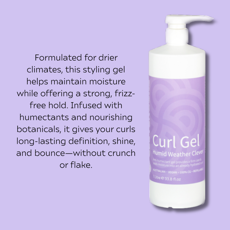 Curl Brush Lavender & Clever Curl Gel Dry Weather Bestie Bundle