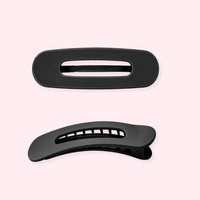 Glam Flat Wide Claw Clip Small | Black