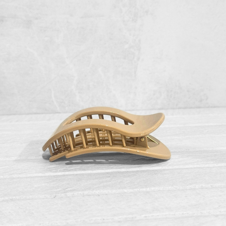 Glam Flat Claw Clip Large Gloss Blonde