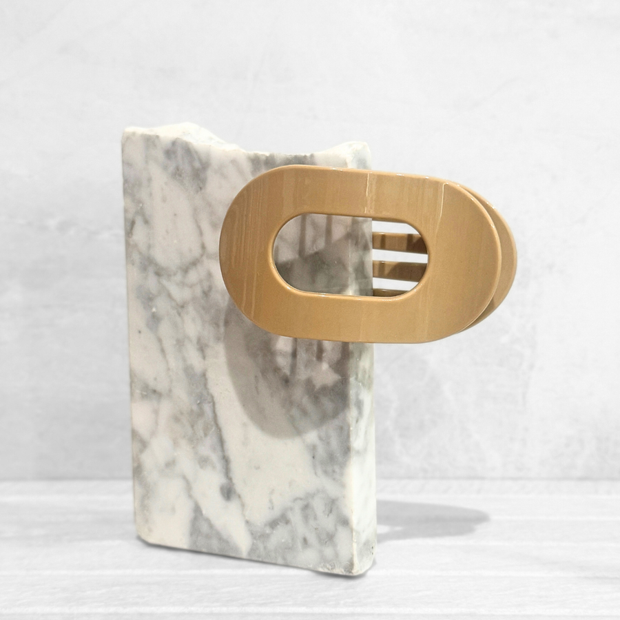 Glam Flat Claw Clip Large Gloss Blonde