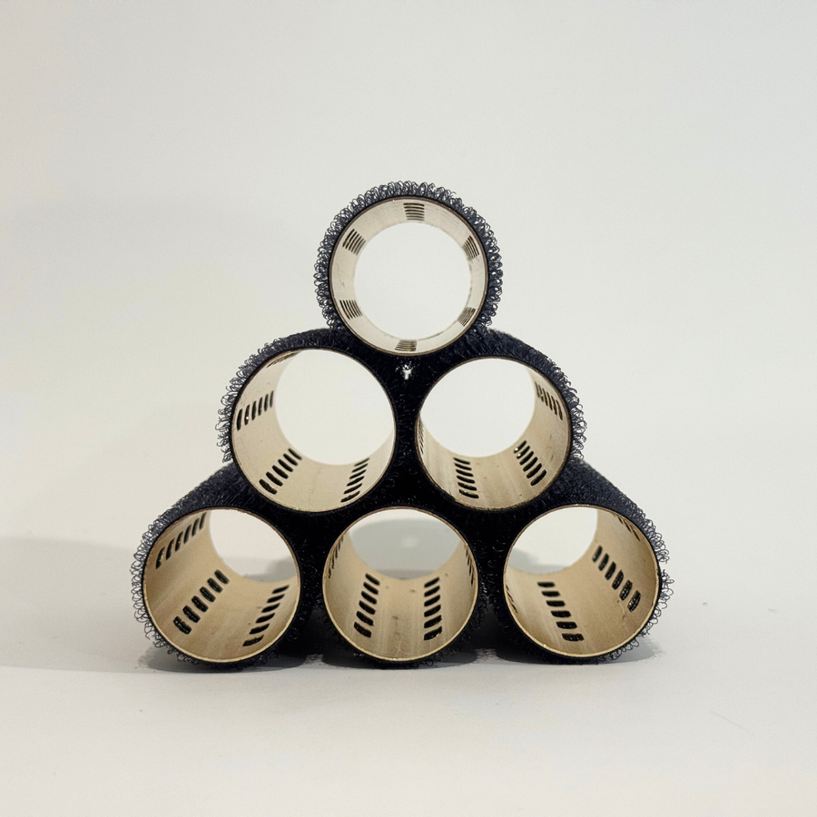 Glam Thermal Velcro Roller Black Small