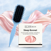Curl Brush Sky & Pink Sleep Bonnet Bestie Bundle