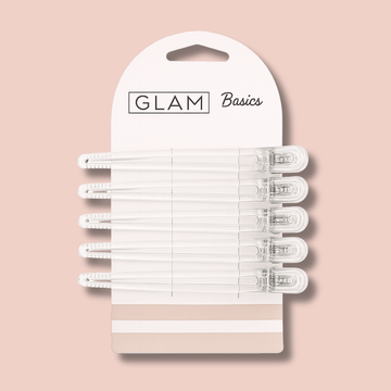 Glam Basics Sectioning Clips Clear