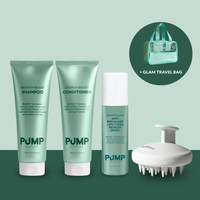Pump Hair Growth Essentials + Travel Bag | Glam Bundle