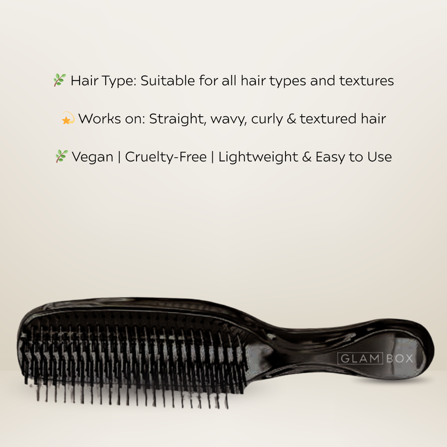 Glam Sleek Styler Brush Black & Black Sleep Bonnet Bestie Bundle