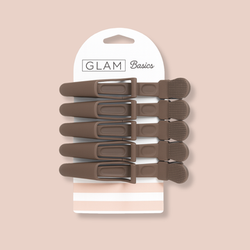 Glam Basics Alligator Clips Espresso