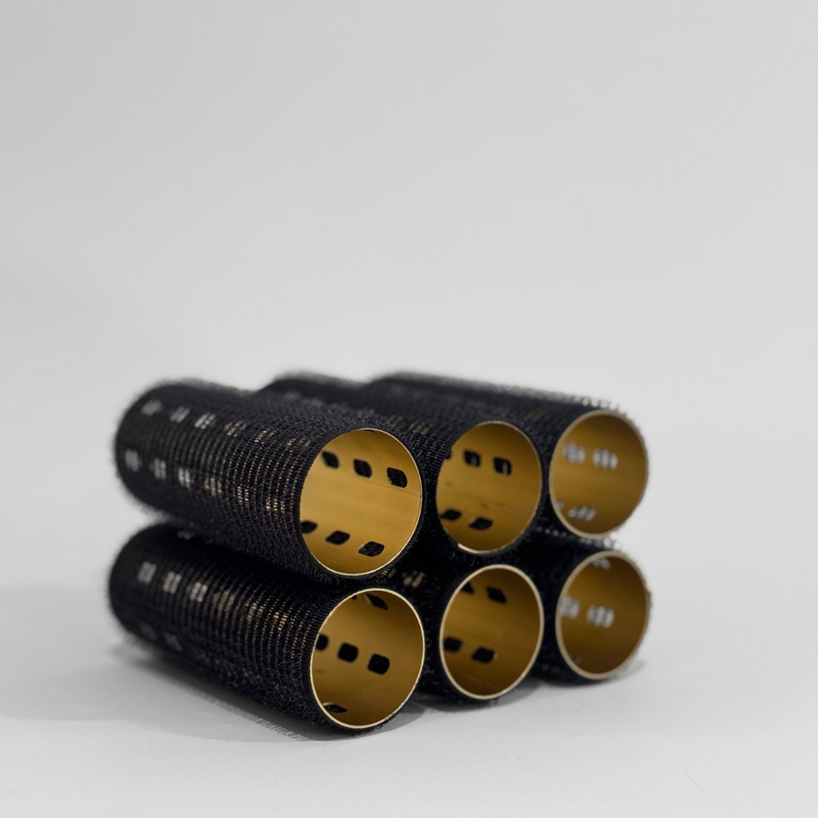 Glam Thermal Velcro Roller Black Small