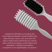 Clever Curl Curl Cream & Humid Weather Gel 450ml & GB Travel Bag & Curl Brush Pebble BESTIE BUNDLE