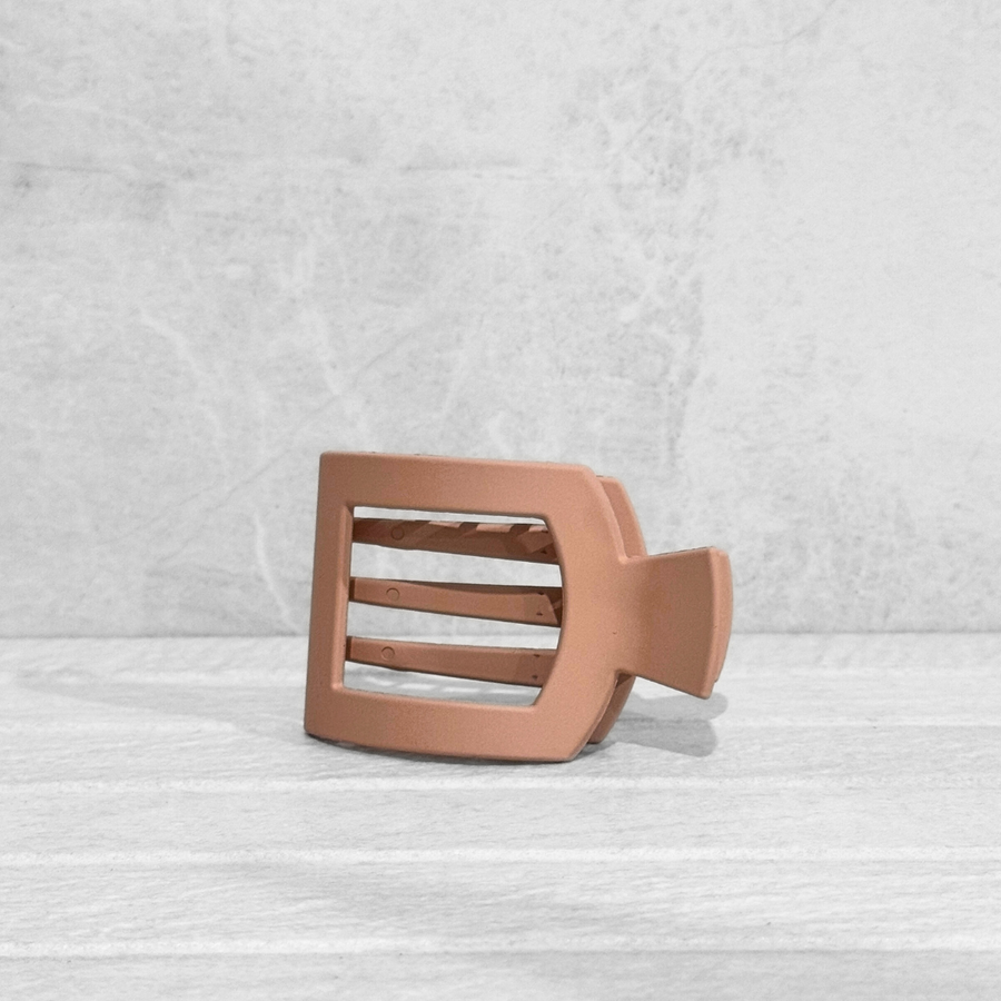 Glam Flat Claw Clip Small Blush