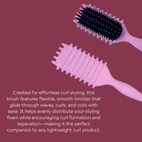 Clever Curl Cleanser & Light Conditioner 450ml & Snow GB Travel Bag & Curl Brush BESTIE BUNDLE