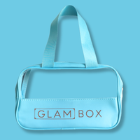 Glam Box Travel Bag Sky with Sky Curl Brush & Bluebell Afro Comb Bestie