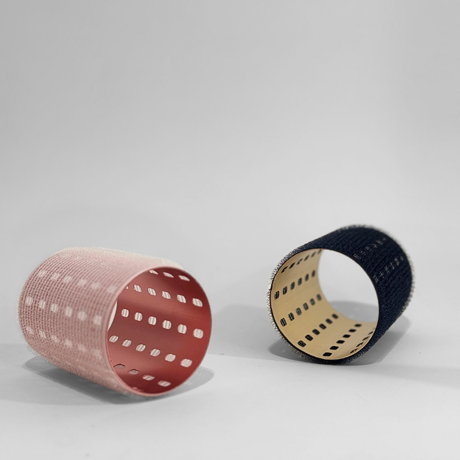 Glam Thermal Velcro Roller Black Large