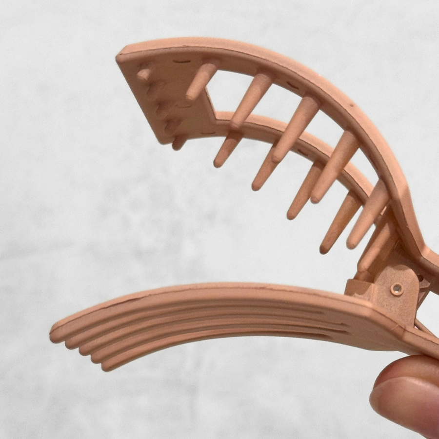 Glam Flat Claw Clip Small Blush