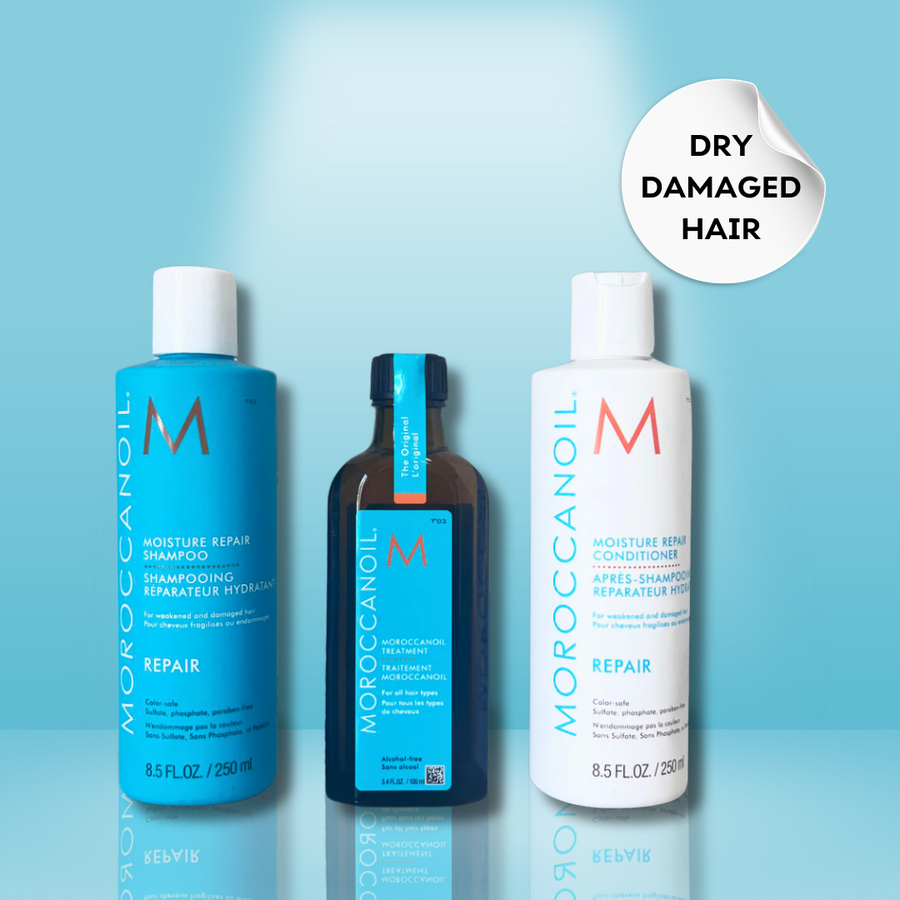 Moroccanoil Dry Damaged Hair Glam Bundle