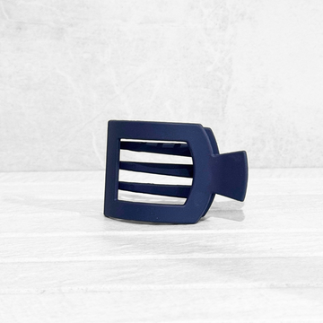 Glam Flat Claw Clip Small Navy