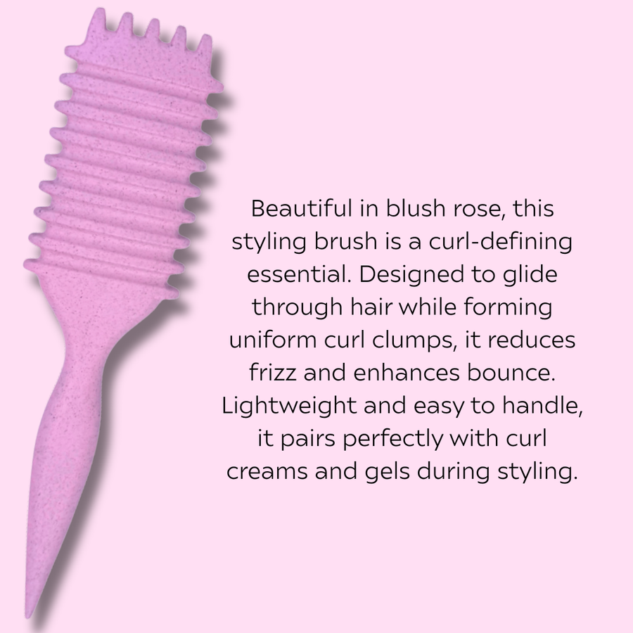 Curl Brush Rose & Clever Curl Rich Conditioner Bestie Bundle