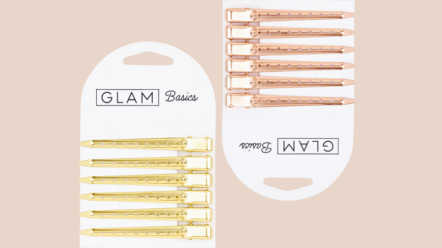 Glam Basics Flat Sectioning Clips Gold