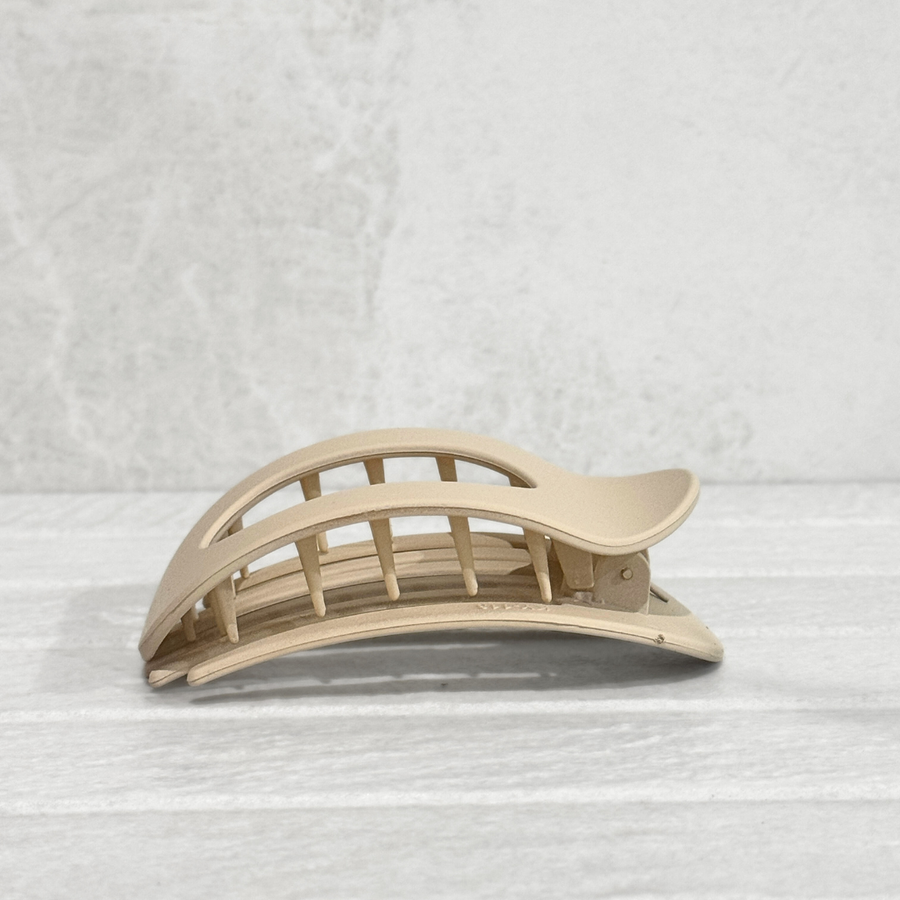 Glam Flat Claw Clip Large Matte Blonde