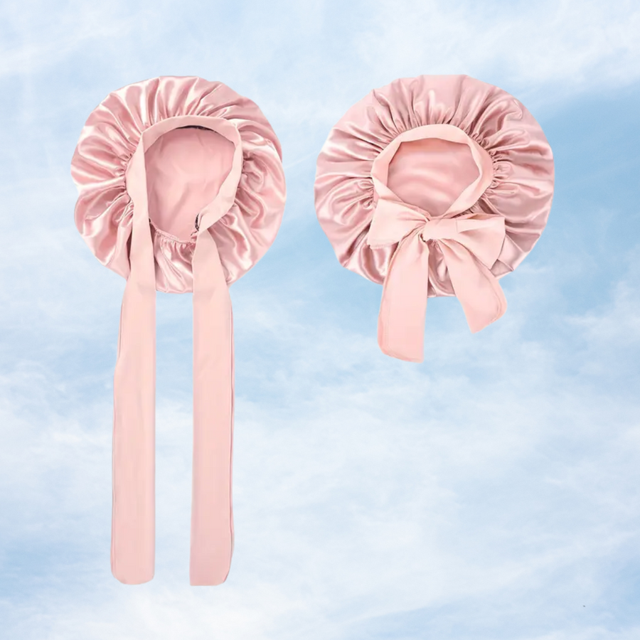 Curl Brush Sky & Pink Sleep Bonnet Bestie Bundle