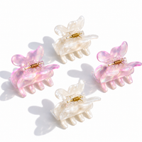 Glam Basics Butterfly Clips | Strawberries & Cream 4pk
