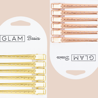 Glam Basics Flat Sectioning Clips Rose Gold