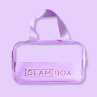 Glam Box Travel Bag Lavender with Lilac Miracle Brush & Lilac Mini Miracle Bestie