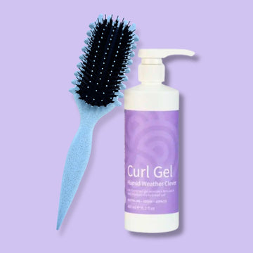 Curl Brush Sky & Clever Curl Gel Humid Weather Bestie Bundle