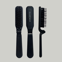 Glam Box Travel Bag Snow with Liquorice Miracle Brush & Liquorice Mini Miracle Bestie