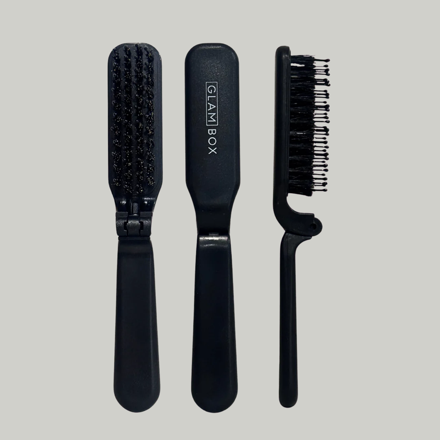 Glam Box Travel Bag Snow with Liquorice Miracle Brush & Liquorice Mini Miracle Bestie