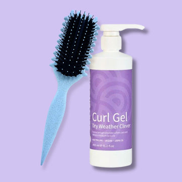 Curl Brush Sky & Clever Curl Gel Dry Weather Bestie Bundle