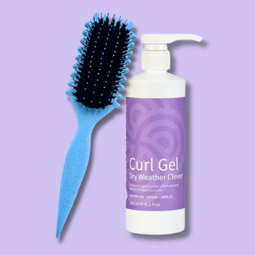 Curl Brush Sky & Clever Curl Gel Dry Weather Bestie Bundle