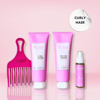 Pump Hair Care Curly Hair Health Glam Bundle