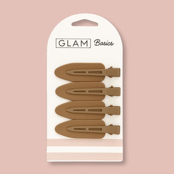 Glam Basics Creaseless Clips Caramel