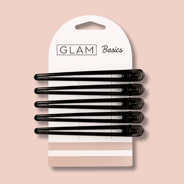 Glam Basics Sectioning Clips Black