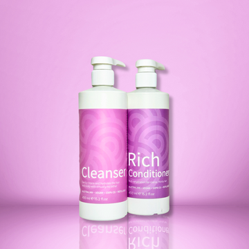 Clever Curl Cleanser & Rich Conditioner 450ml BESTIE BUNDLE