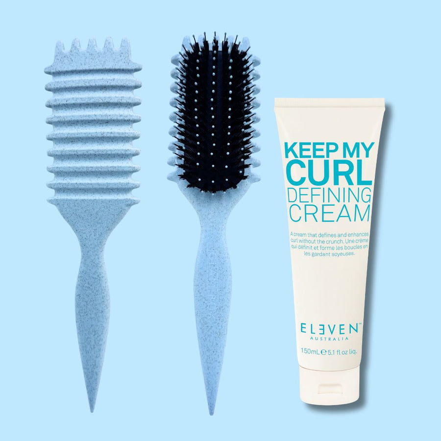 Curl Brush Sky & Eleven Defining Cream Bestie Bundle