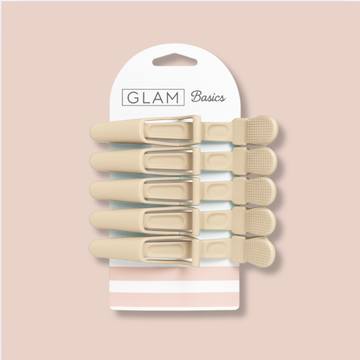 Glam Basics Alligator Clips Latte