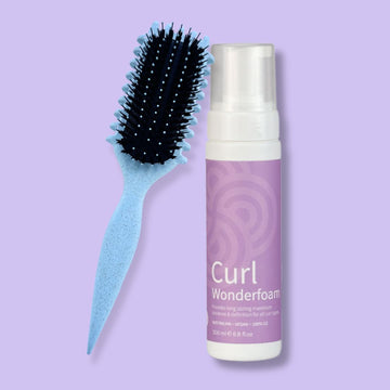 Curl Brush Sky & Clever Curl Wonderfoam Bestie Bundle
