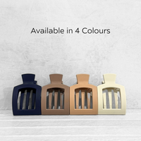 Glam Flat Claw Clip Small Navy