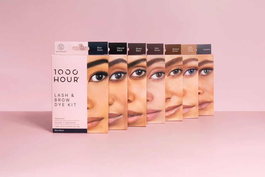 1000 Hour Eyelash & Brow Dye Kit Brown Black