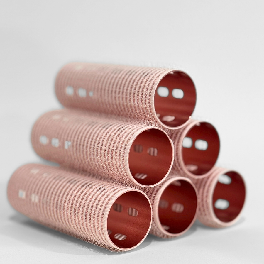 Glam Thermal Velcro Roller Pink Small