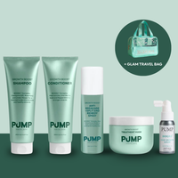 Pump Ultimate Hair Growth + Travel Bag | Glam Bundle