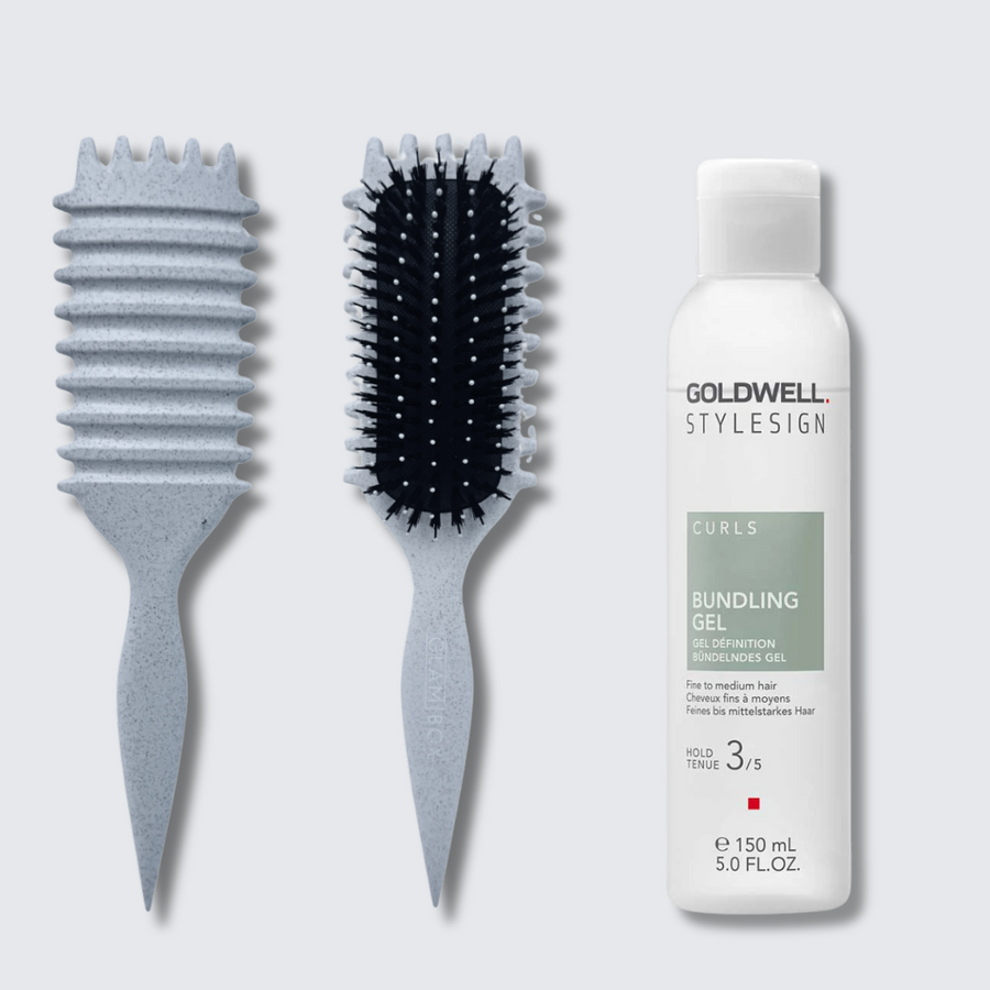 Curl Brush Pebble & Goldwell Style Sign Gel Bestie Bundle
