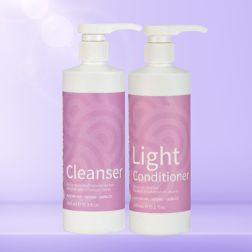 Clever Curl Cleanser & Light Conditioner 450ml BESTIE BUNDLE