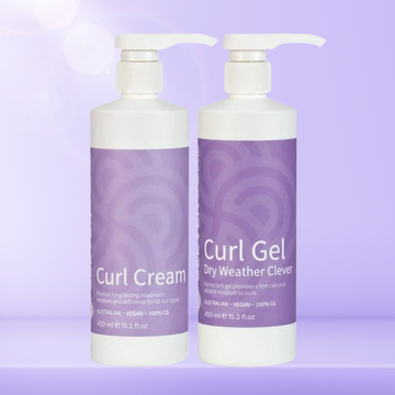 Clever Curl Curl Cream & Dry Weather Gel 450ml BESTIE BUNDLE