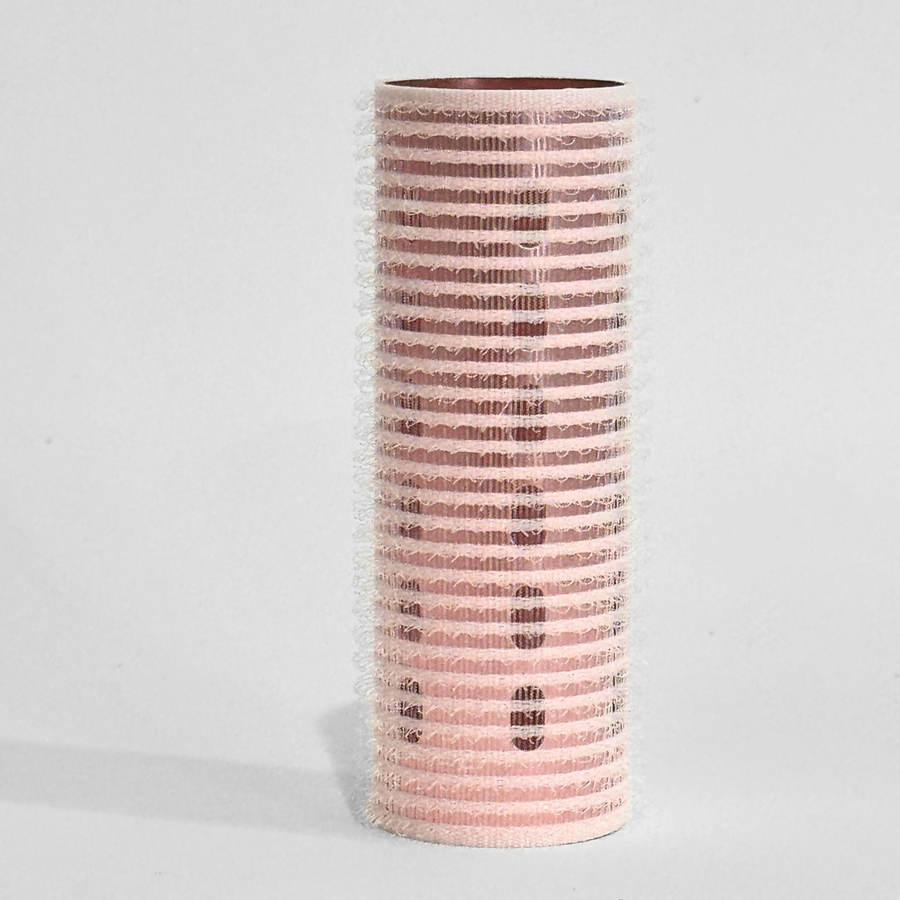Glam Thermal Velcro Roller Pink Small